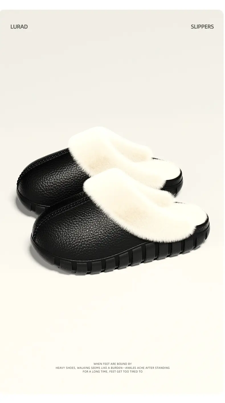 2025 New Cotton Slippers for Women Winter New Home Warm Plush Indoor Thick-Soled Fleece-Lined Home Cotton Slippers — feature 8