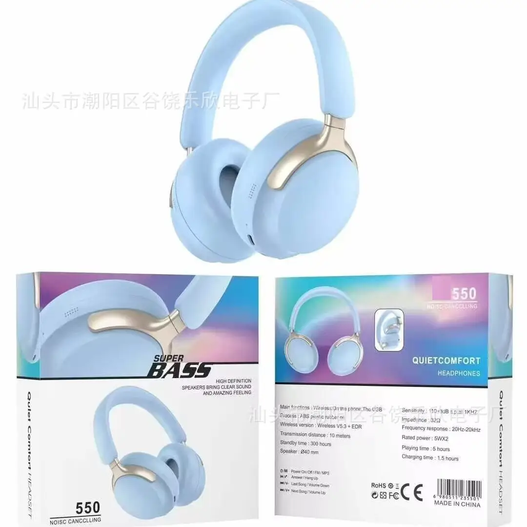 2025 Wireless Bluetooth Headset Qc55 White Long Battery - Image 6