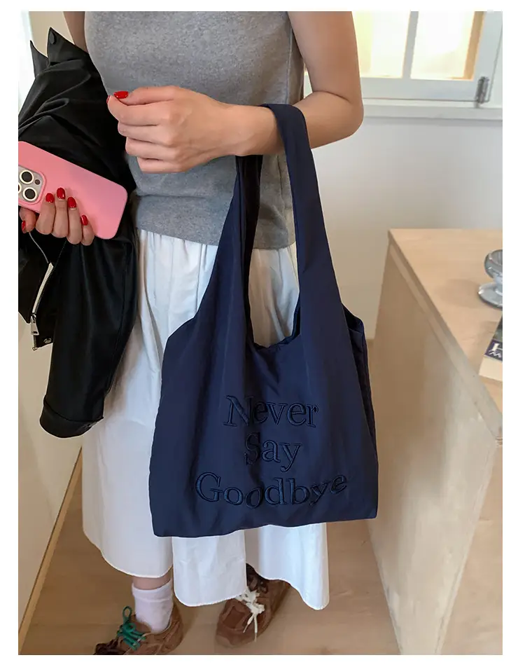 Women New Letter Embroidered Tote Bags Large Capacity — feature 17