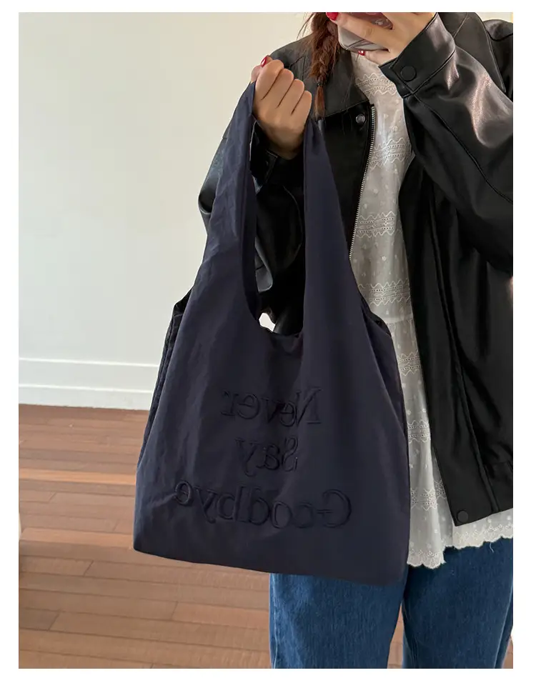 Women New Letter Embroidered Tote Bags Large Capacity — feature 18