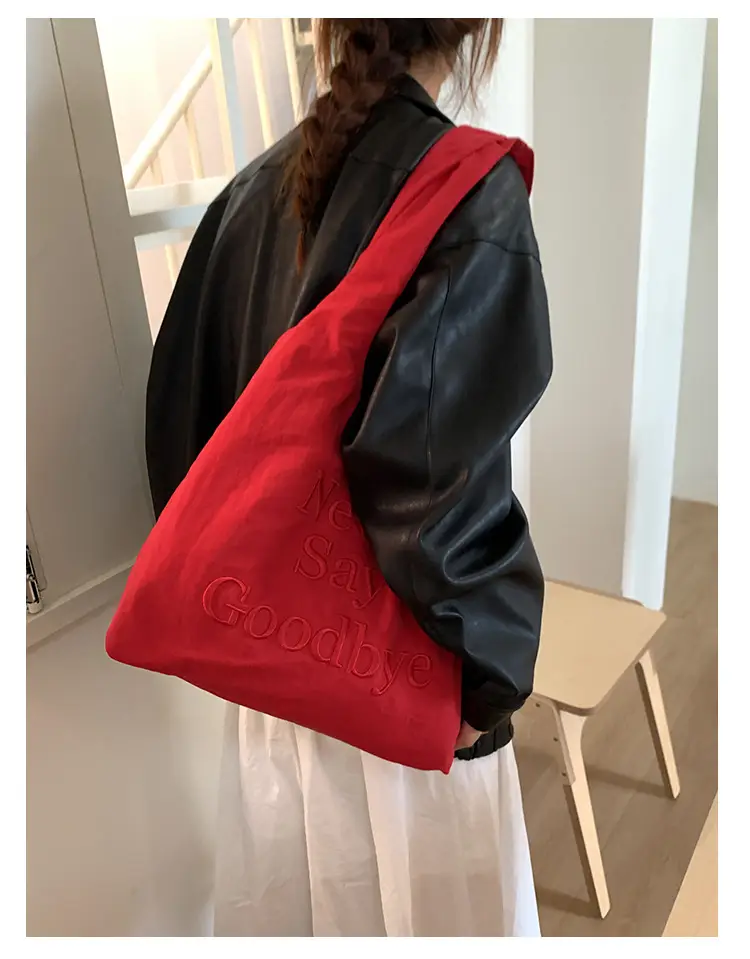 Women New Letter Embroidered Tote Bags Large Capacity — feature 23