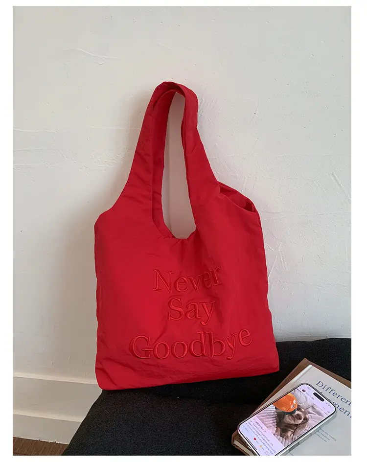Women New Letter Embroidered Tote Bags Large Capacity — feature 24