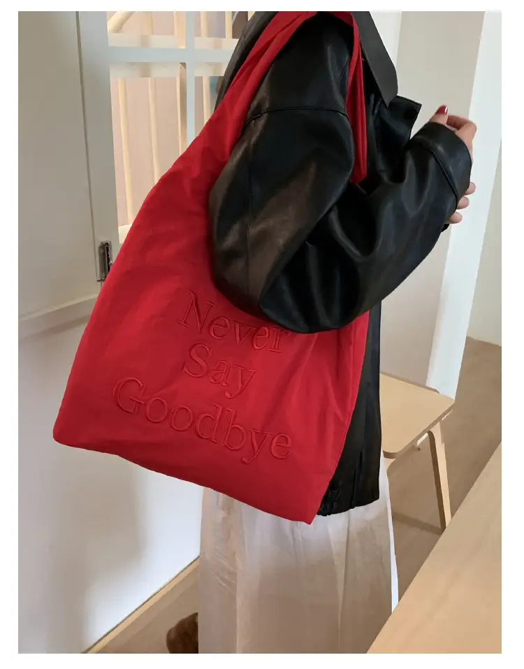 Women New Letter Embroidered Tote Bags Large Capacity — feature 28