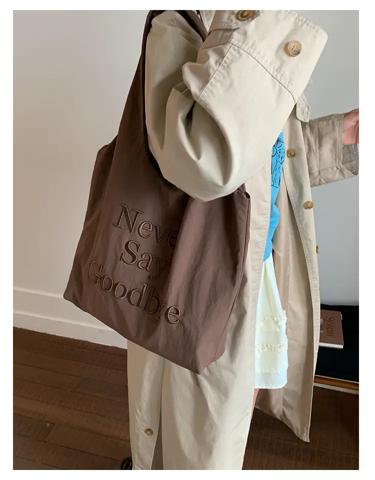 Women New Letter Embroidered Tote Bags Large Capacity — feature 29