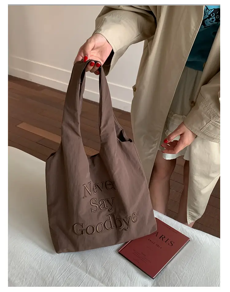 Women New Letter Embroidered Tote Bags Large Capacity — feature 30