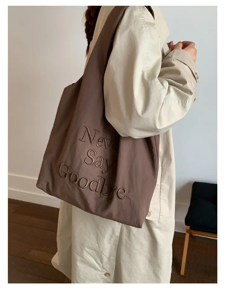 Women New Letter Embroidered Tote Bags Large Capacity — feature 31