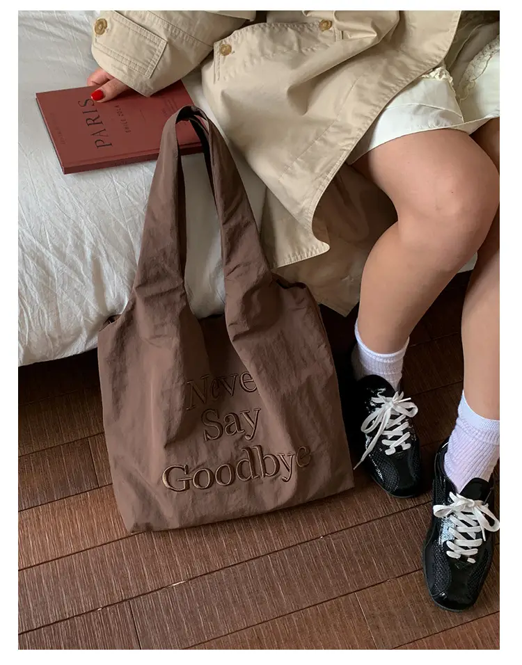 Women New Letter Embroidered Tote Bags Large Capacity — feature 33