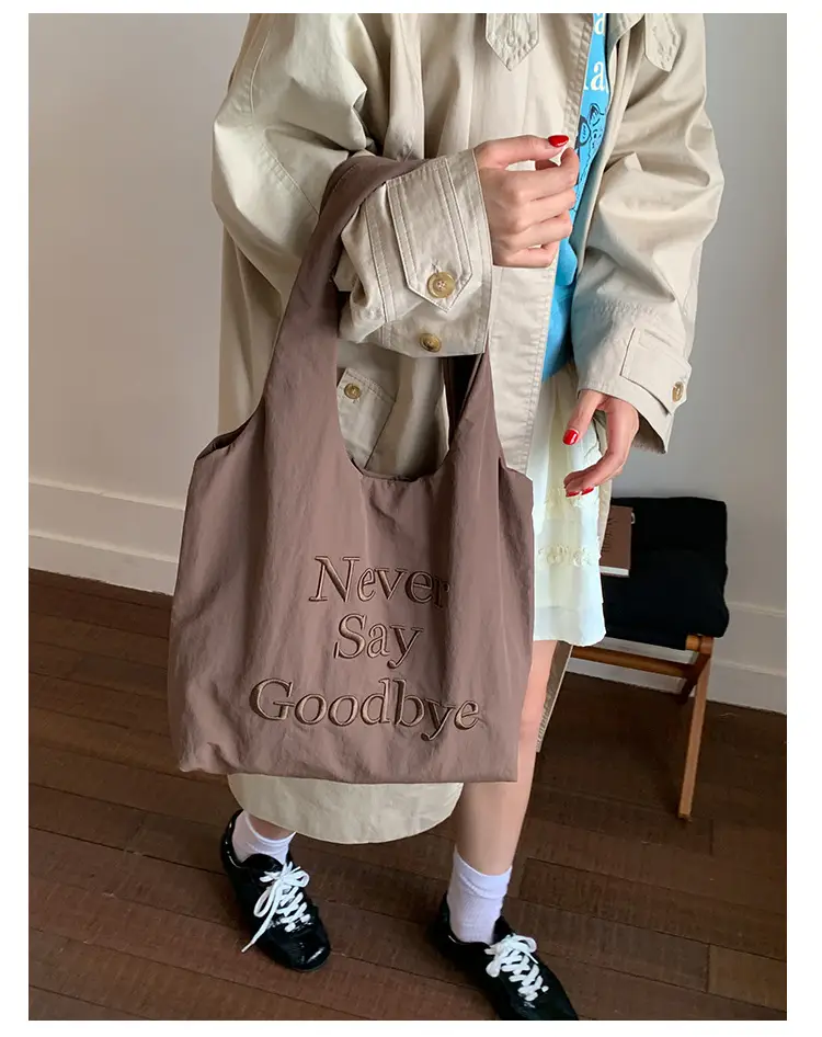 Women New Letter Embroidered Tote Bags Large Capacity — feature 34
