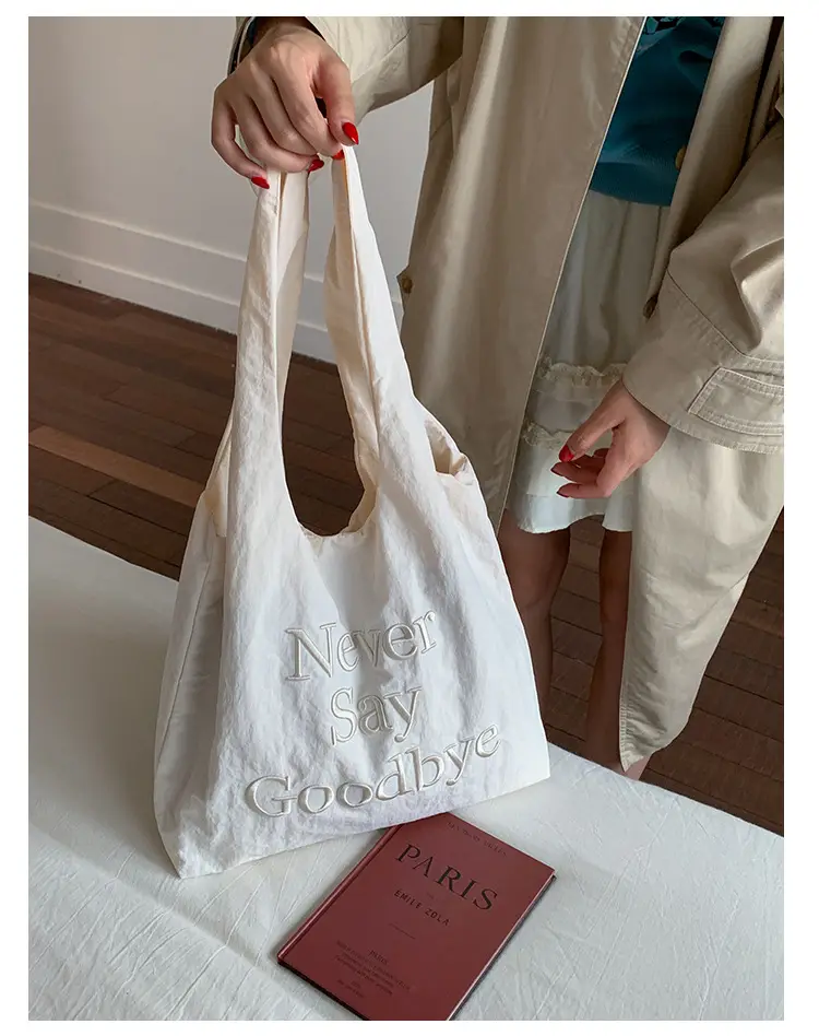 Women New Letter Embroidered Tote Bags Large Capacity — feature 40