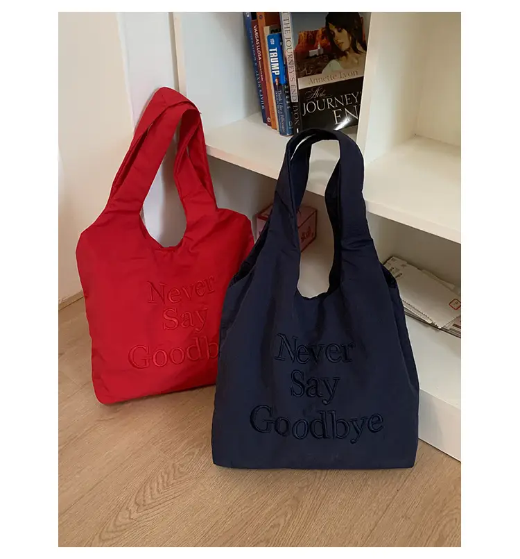 Women New Letter Embroidered Tote Bags Large Capacity — feature 49