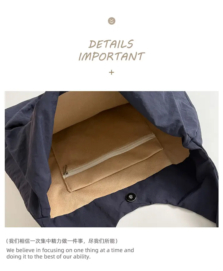 Women New Letter Embroidered Tote Bags Large Capacity — feature 5