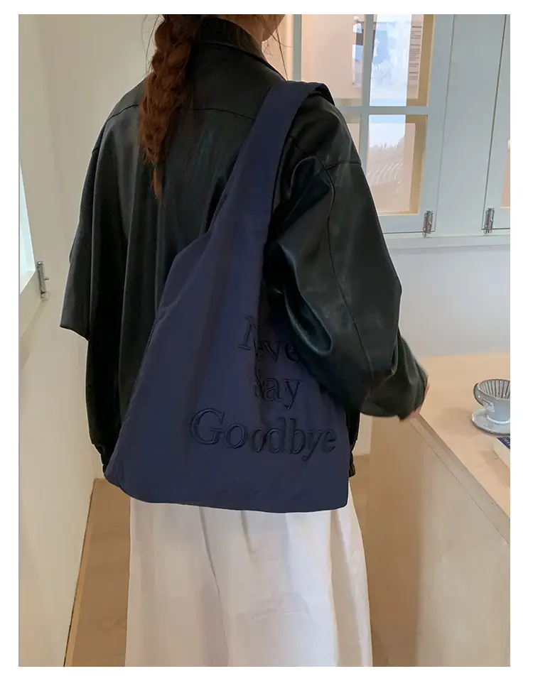 Women New Letter Embroidered Tote Bags Large Capacity — feature 9