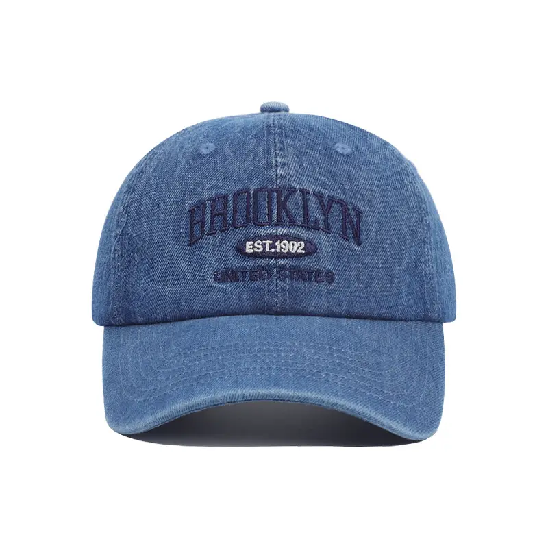 Women Denim Baseball Cap Large Head Circumference - Image 8