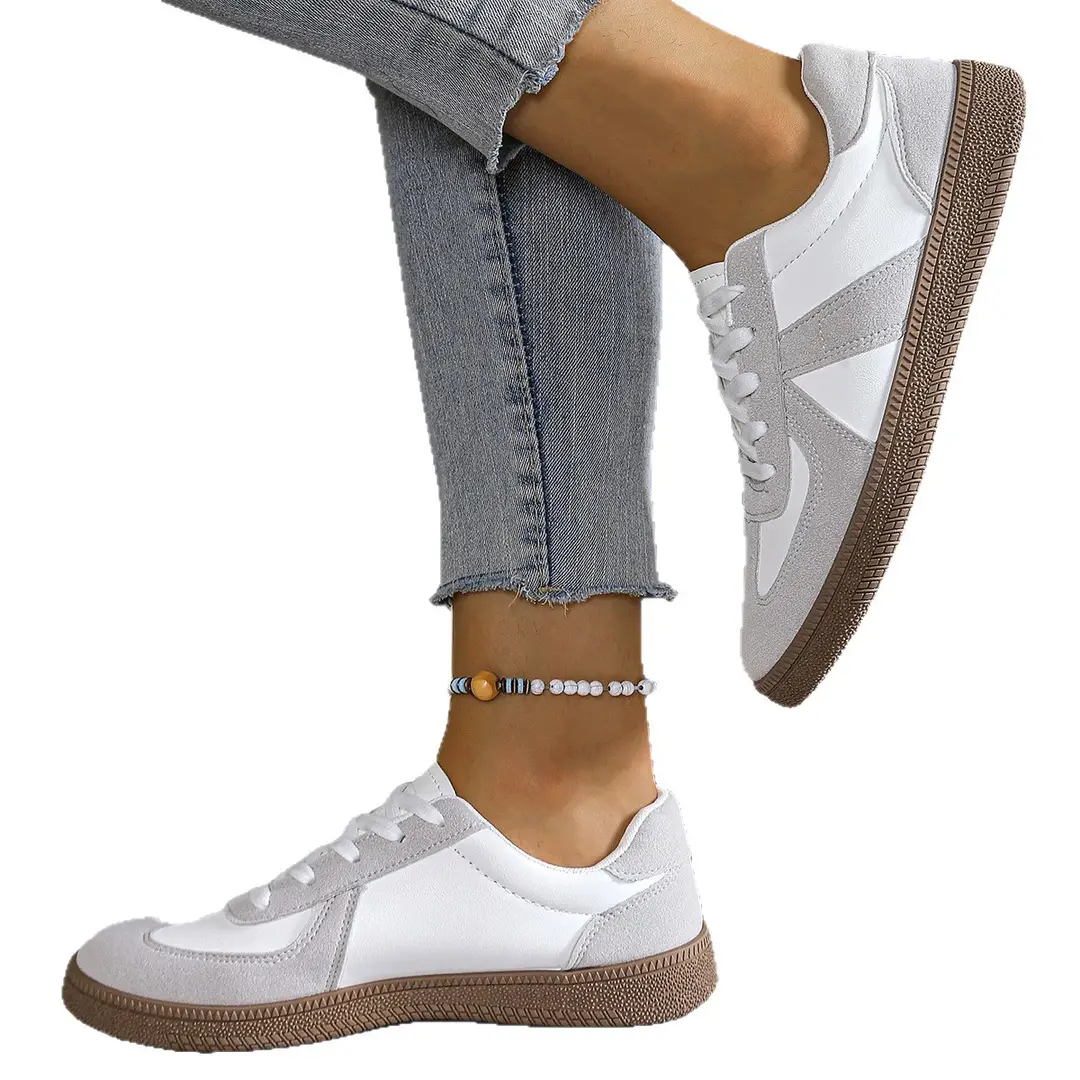 Women's Training Shoes 2025 New Flat Sneakers White Casual Sports Shoes Export Autumn Large Size Women's Shoes - Image 5