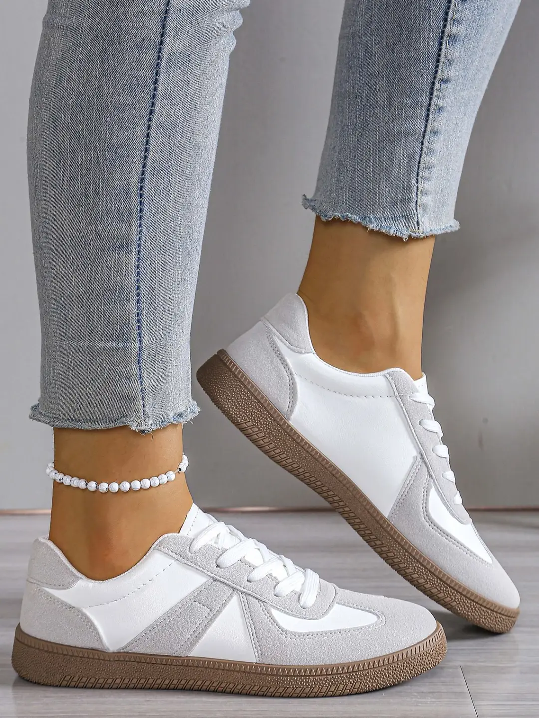 Women's Training Shoes 2025 New Flat Sneakers White Casual Sports Shoes Export Autumn Large Size Women's Shoes — feature 10
