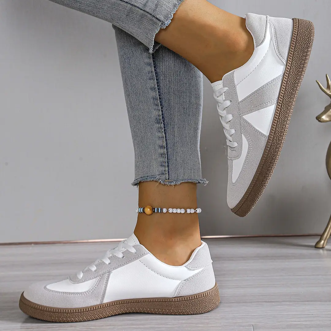 Women's Training Shoes 2025 New Flat Sneakers White Casual Sports Shoes Export Autumn Large Size Women's Shoes — feature 5