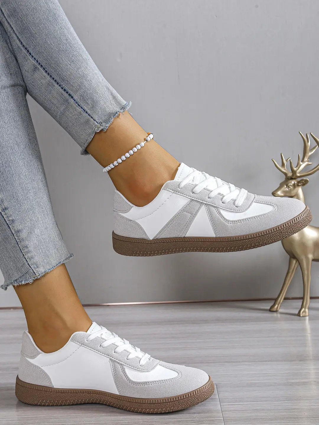 Women's Training Shoes 2025 New Flat Sneakers White Casual Sports Shoes Export Autumn Large Size Women's Shoes — feature 6