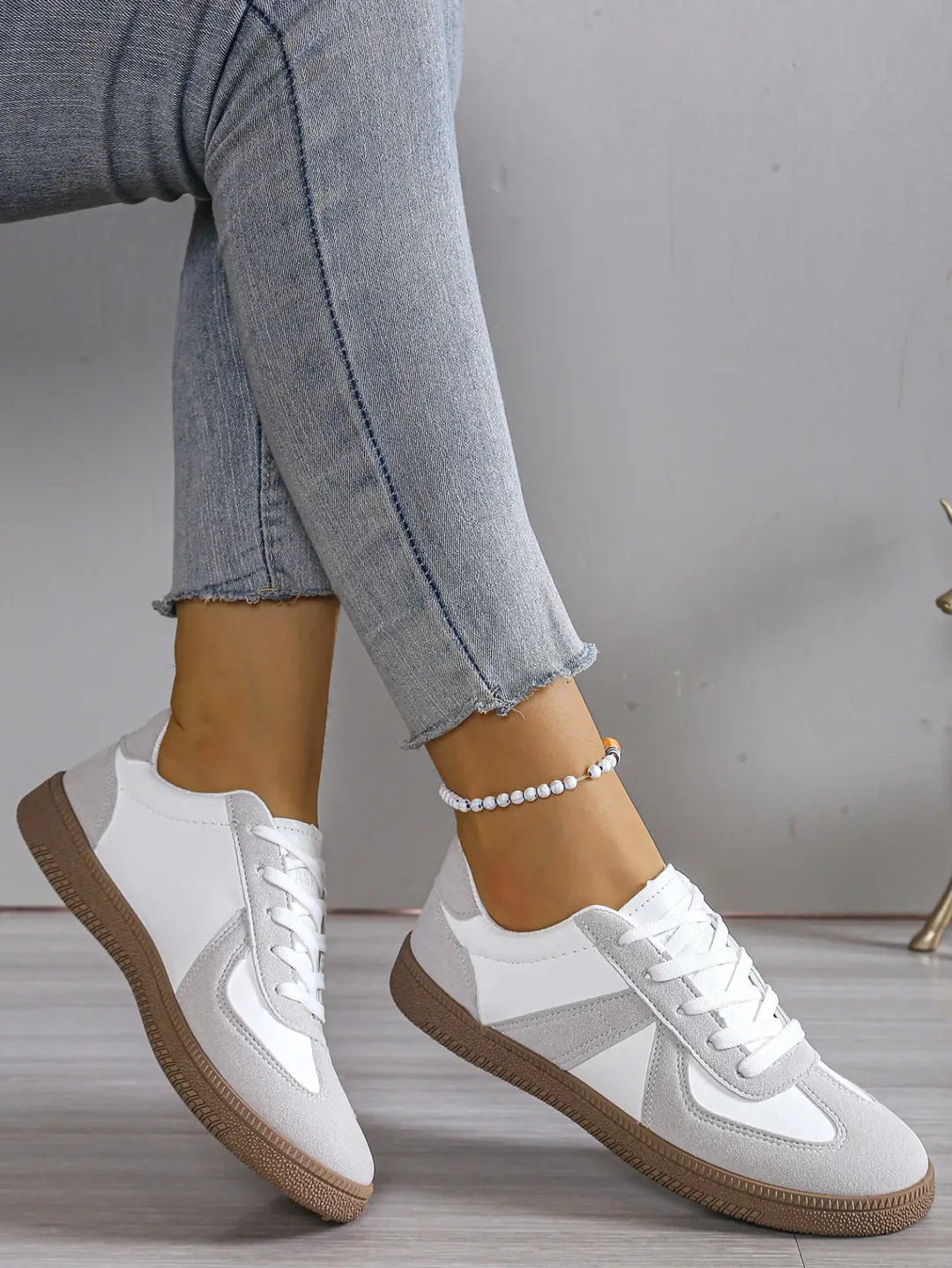 Women's Training Shoes 2025 New Flat Sneakers White Casual Sports Shoes Export Autumn Large Size Women's Shoes — feature 7