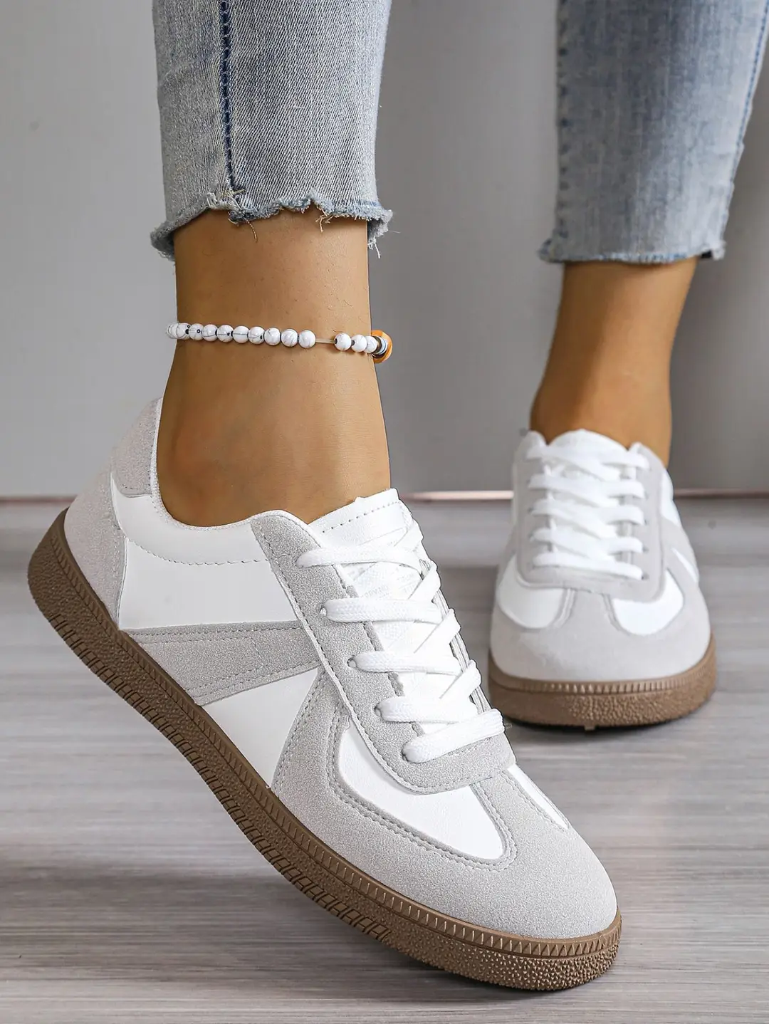 Women's Training Shoes 2025 New Flat Sneakers White Casual Sports Shoes Export Autumn Large Size Women's Shoes — feature 9
