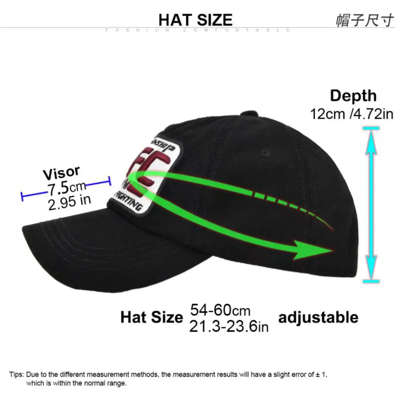UFC Embroidered Cotton Baseball Caps for Men Women — feature 13