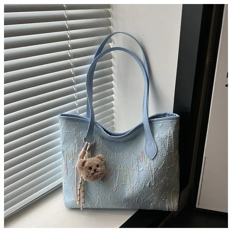 Pink Embroidered Shoulder Bag for Women Spring Summer Commute — feature 23