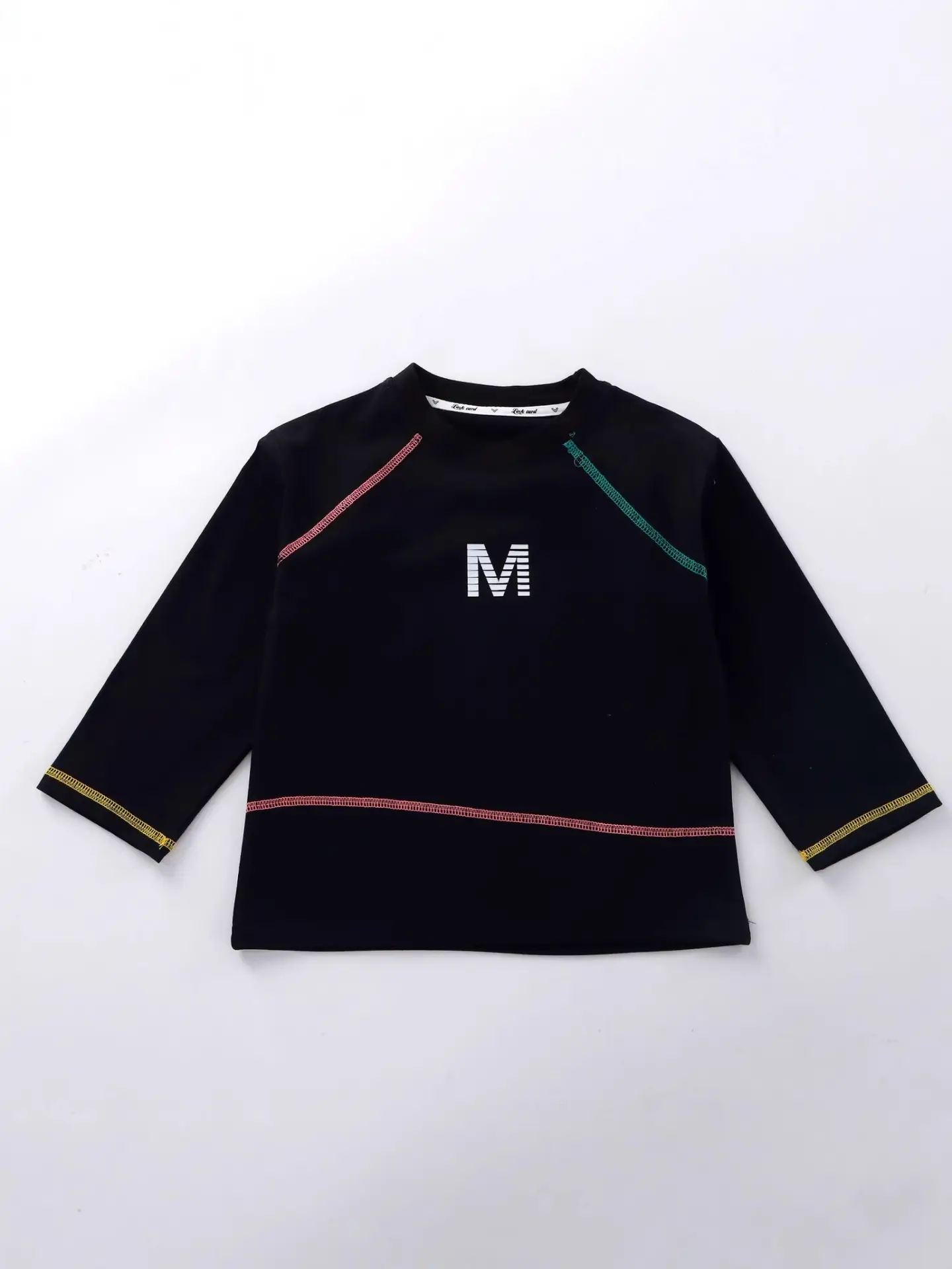 Children's Black Printed Long Sleeve Top with "Bad is New Now" Design - Image 6