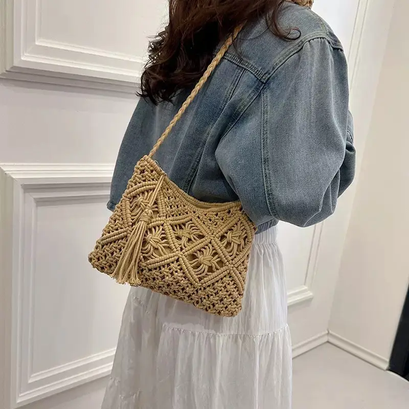Forest Style Tassel Woven Bag for Women