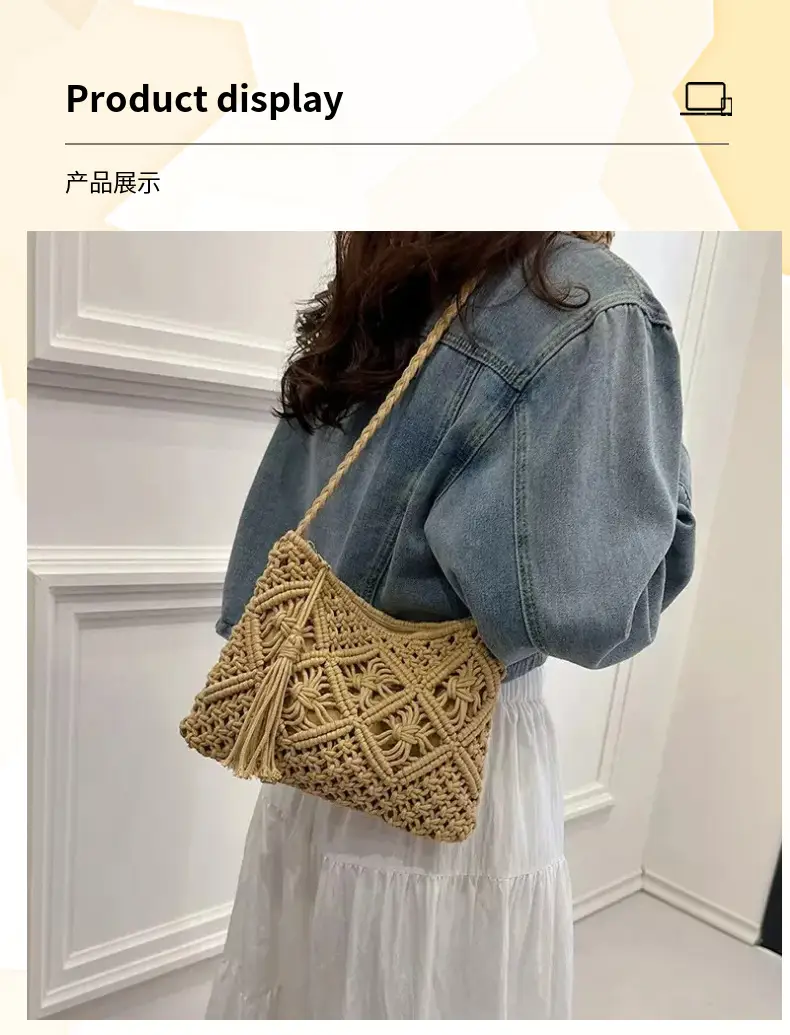 Forest Style Tassel Woven Bag for Women — feature 5