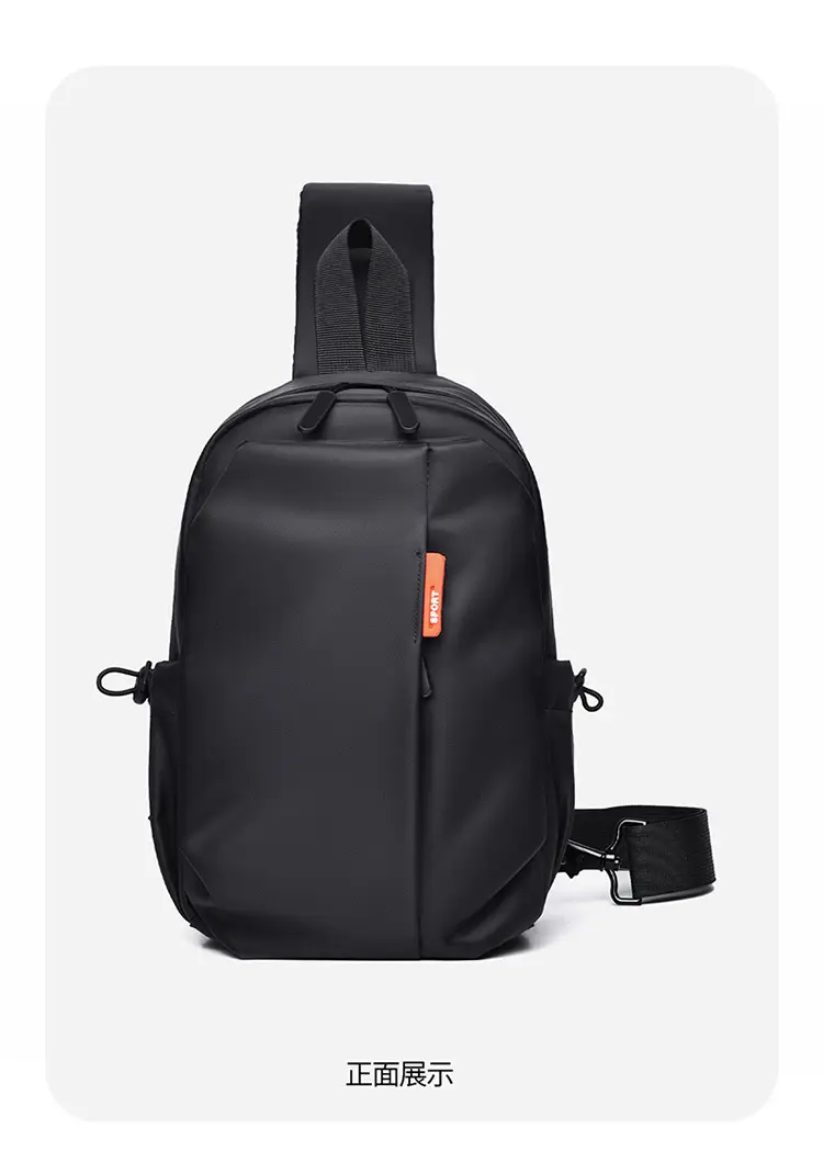 Men's Black Multi-Use Shoulder Bag for Travel & Daily Use — feature 20