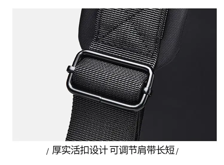 Men's Black Multi-Use Shoulder Bag for Travel & Daily Use — feature 27