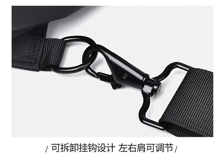 Men's Black Multi-Use Shoulder Bag for Travel & Daily Use — feature 30