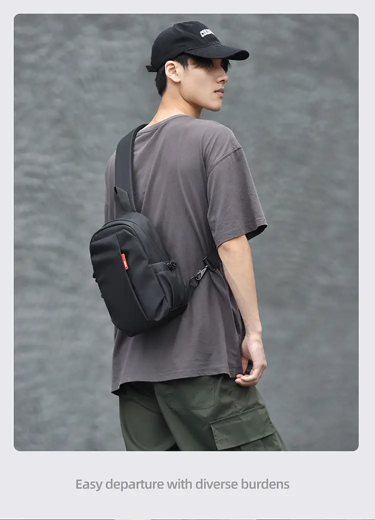 Men's Black Multi-Use Shoulder Bag for Travel & Daily Use — feature 7