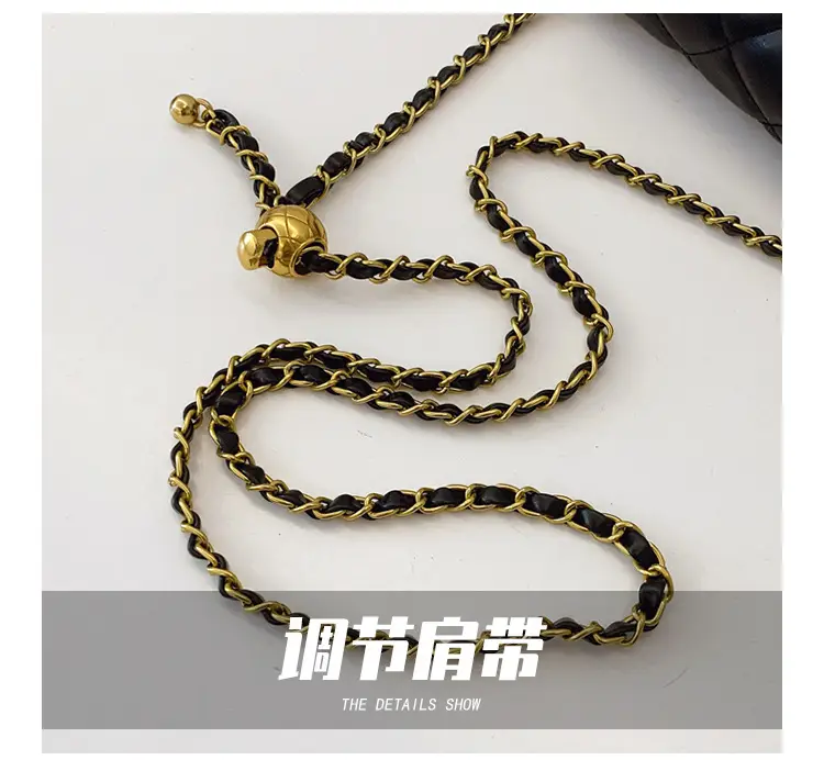 Black Rhombus Chain Crossbody Bag for Women — feature 6