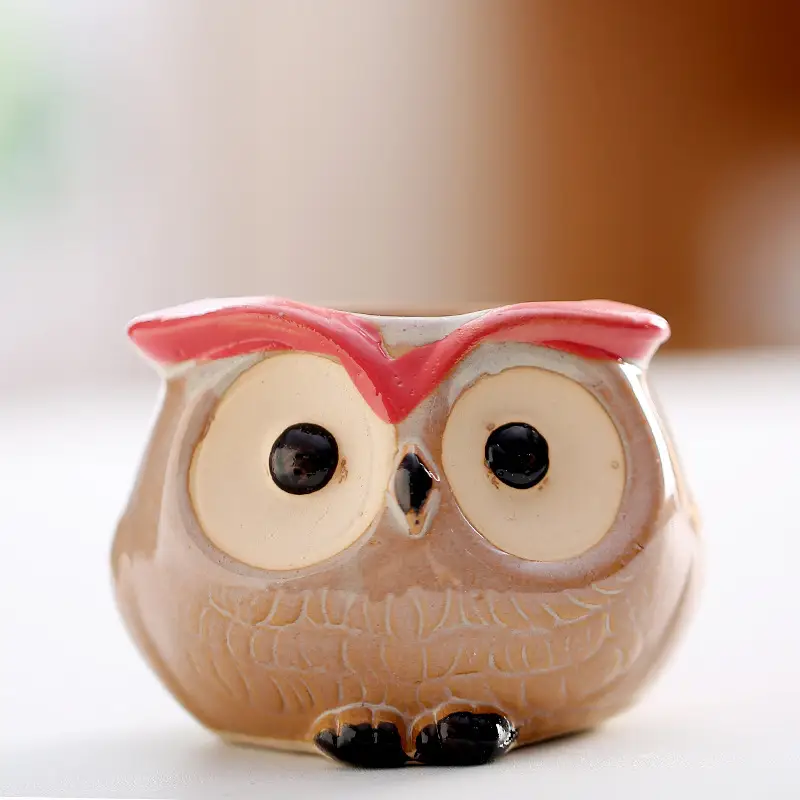 One Piece Wholesale Cartoon Animal Ceramic Flower Pot Creative Versatile Cute Ceramic Succulent Simple Flower Pot Temu