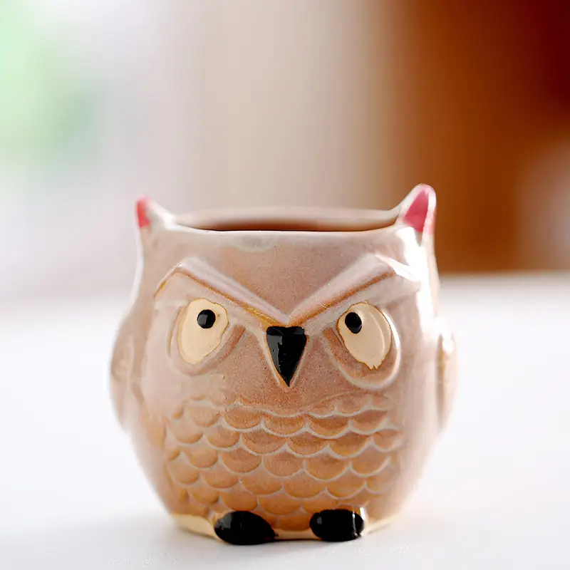 One Piece Wholesale Cartoon Animal Ceramic Flower Pot Creative Versatile Cute Ceramic Succulent Simple Flower Pot Temu