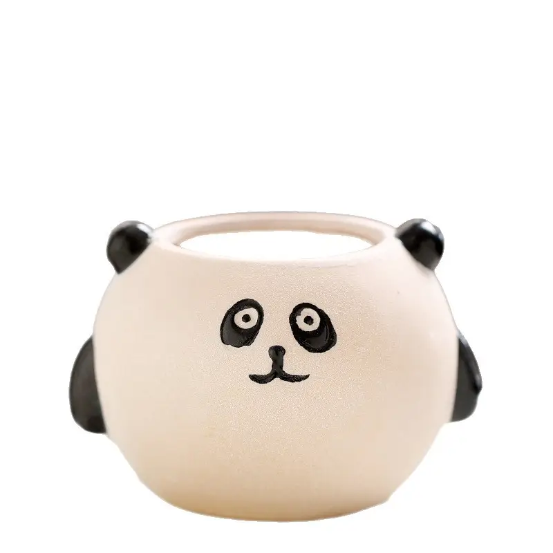 One Piece Wholesale Cartoon Animal Ceramic Flower Pot Creative Versatile Cute Ceramic Succulent Simple Flower Pot Temu