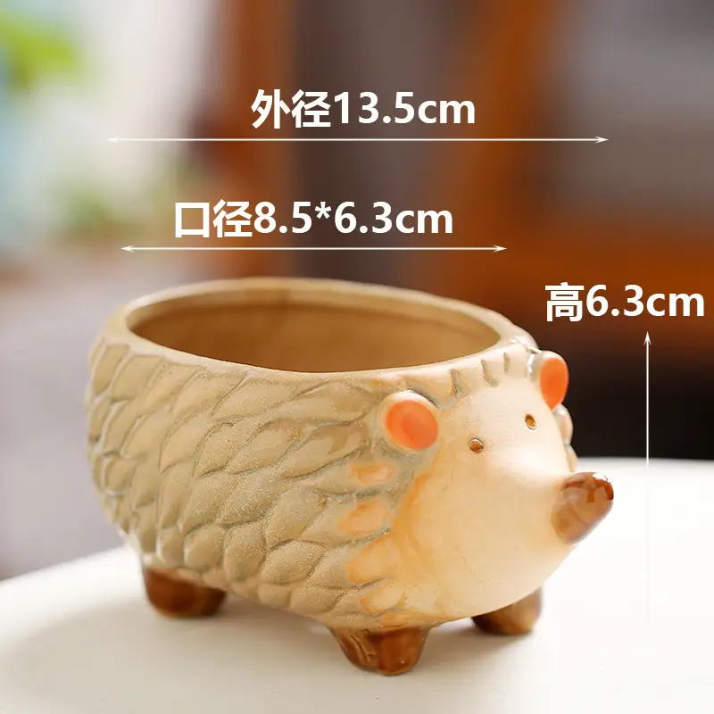 One Piece Wholesale Cartoon Animal Ceramic Flower Pot Creative Versatile Cute Ceramic Succulent Simple Flower Pot Temu — feature 3