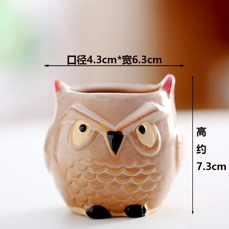 One Piece Wholesale Cartoon Animal Ceramic Flower Pot Creative Versatile Cute Ceramic Succulent Simple Flower Pot Temu