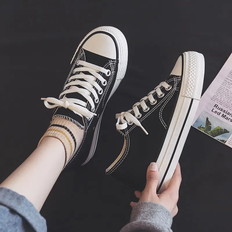 Women Canvas Sneakers 2025 Inner Height 5cm - Image 4