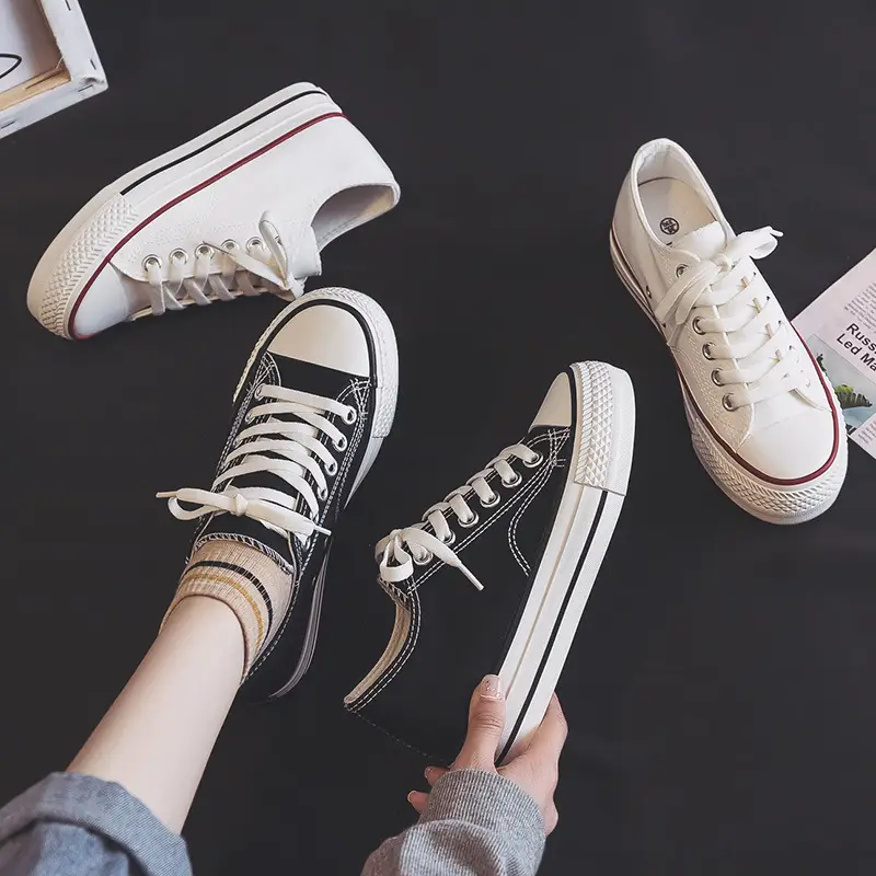 Women Canvas Sneakers 2025 Inner Height 5cm - Image 5