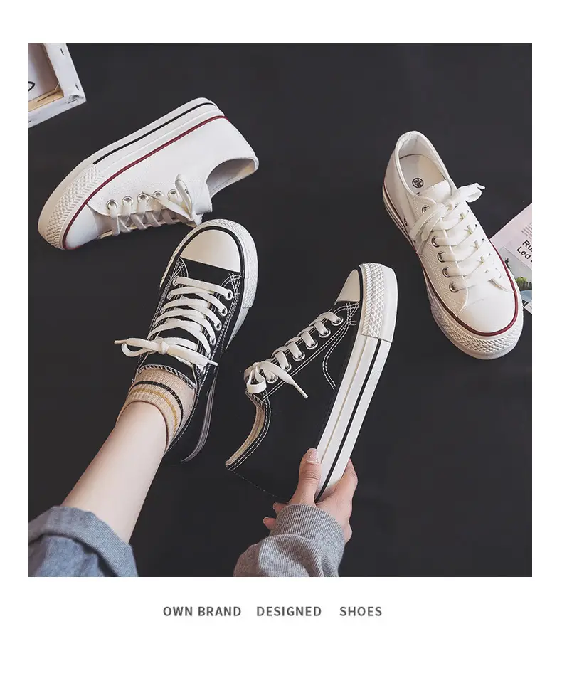 Women Canvas Sneakers 2025 Inner Height 5cm — feature 1