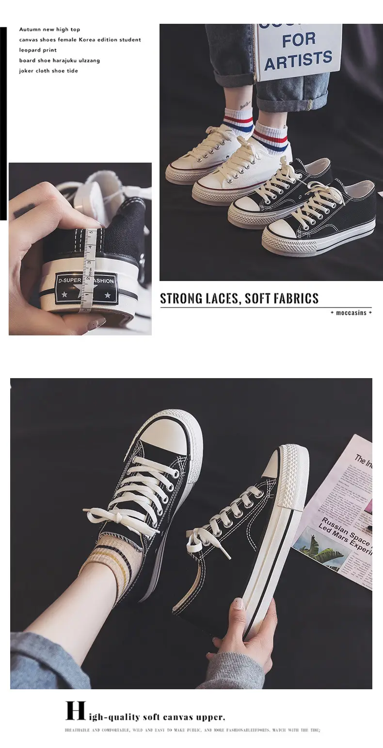 Women Canvas Sneakers 2025 Inner Height 5cm — feature 4