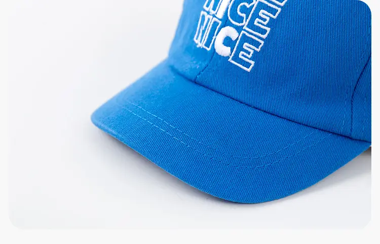Blue "Nice Nice" Kids Cap Spring Style β feature 13