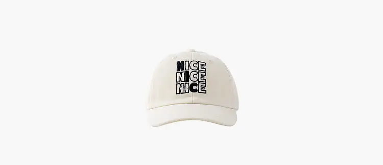 Blue "Nice Nice" Kids Cap Spring Style β feature 9