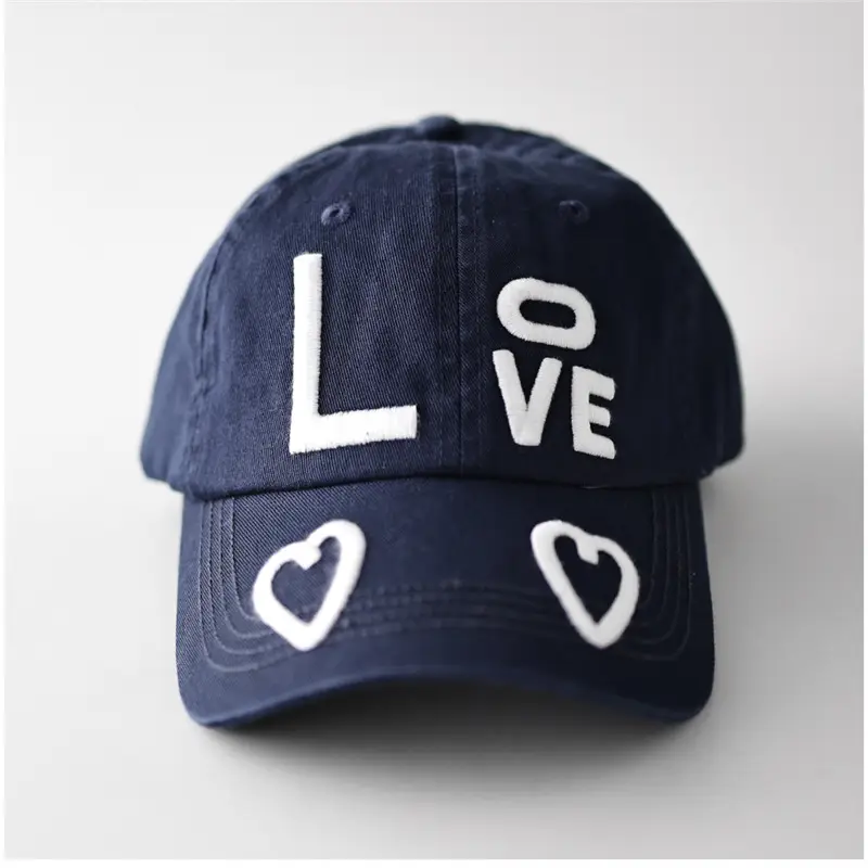 Love Letter Embroidered Baseball Cap for Men Women