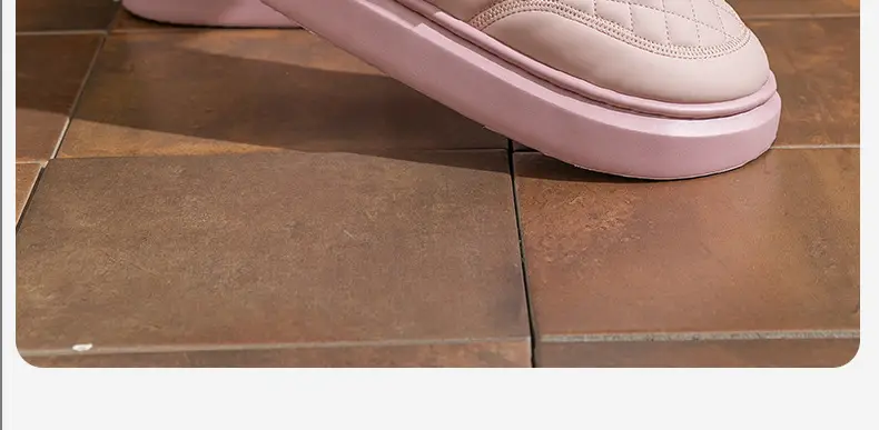 Waterproof Cotton Shoes for Men and Women in Winter 2025 New Style Fleece-Lined and Thickeneded Heel Cotton Slippers Warm Outer Snow Boots for Men — feature 19