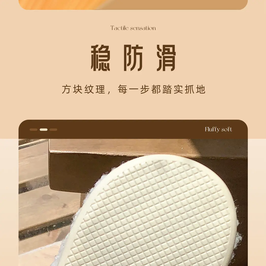 Jialiya Cute Bear Thick-Soled Cotton Slippers for Women Winter 2025 New Indoor Home Plus Velvet Couple Cotton Slippers for Men — feature 10