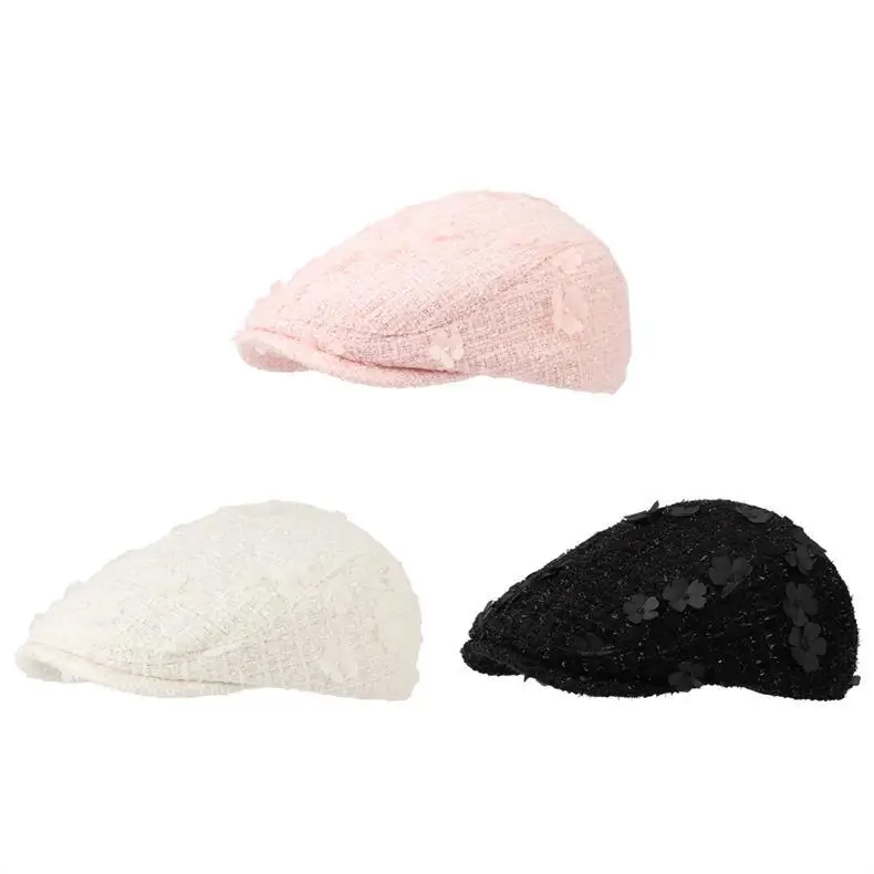 Early Autumn Small Fragrant Flower Forward Hat Women — feature 1
