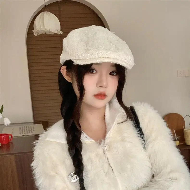 Early Autumn Small Fragrant Flower Forward Hat Women — feature 15