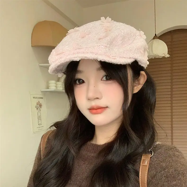 Early Autumn Small Fragrant Flower Forward Hat Women — feature 17